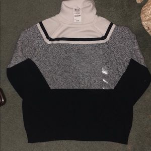 NEW Deep black comb. Turtle neck sweater